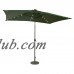 Rectangular Solar Powered LED Lighted Patio Umbrella - 10' x 6.5' - By Trademark Innovations (Green)   550439062